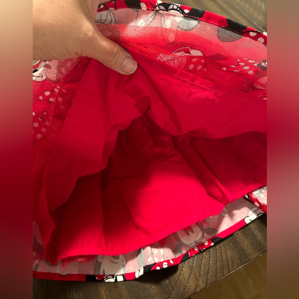 Disney Minnie Mouse Dress Red/Black/White  Size 3 - Picture 7 of 7